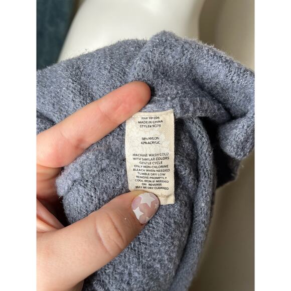 SOFT SURROUNDINGS Soft Drapey Coastal Blue Cardigan Size OS - Picture 10 of 12